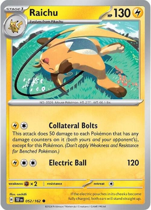 [Reverse Holo] TEF 052/162 Raichu C