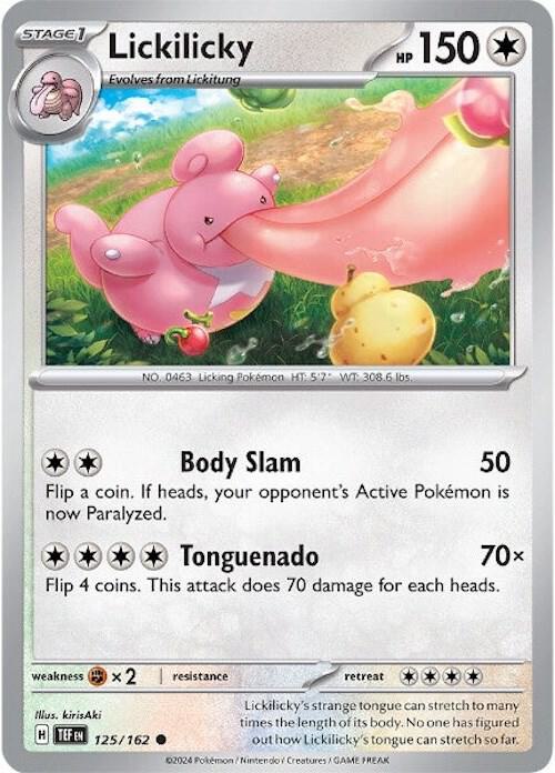 [Reverse Holo] TEF 125/162 Lickilicky C