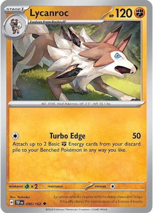 [Reverse Holo] TEF 090/162 Lycanroc U