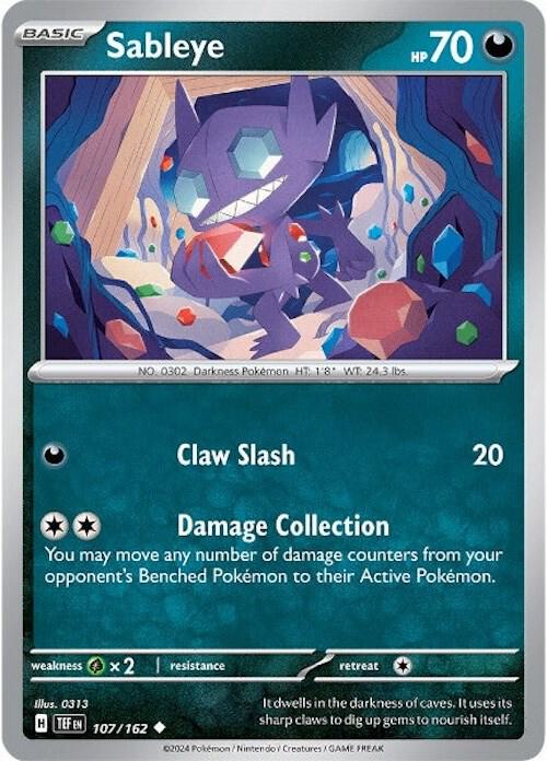 [Reverse Holo] TEF 107/162 Sableye U