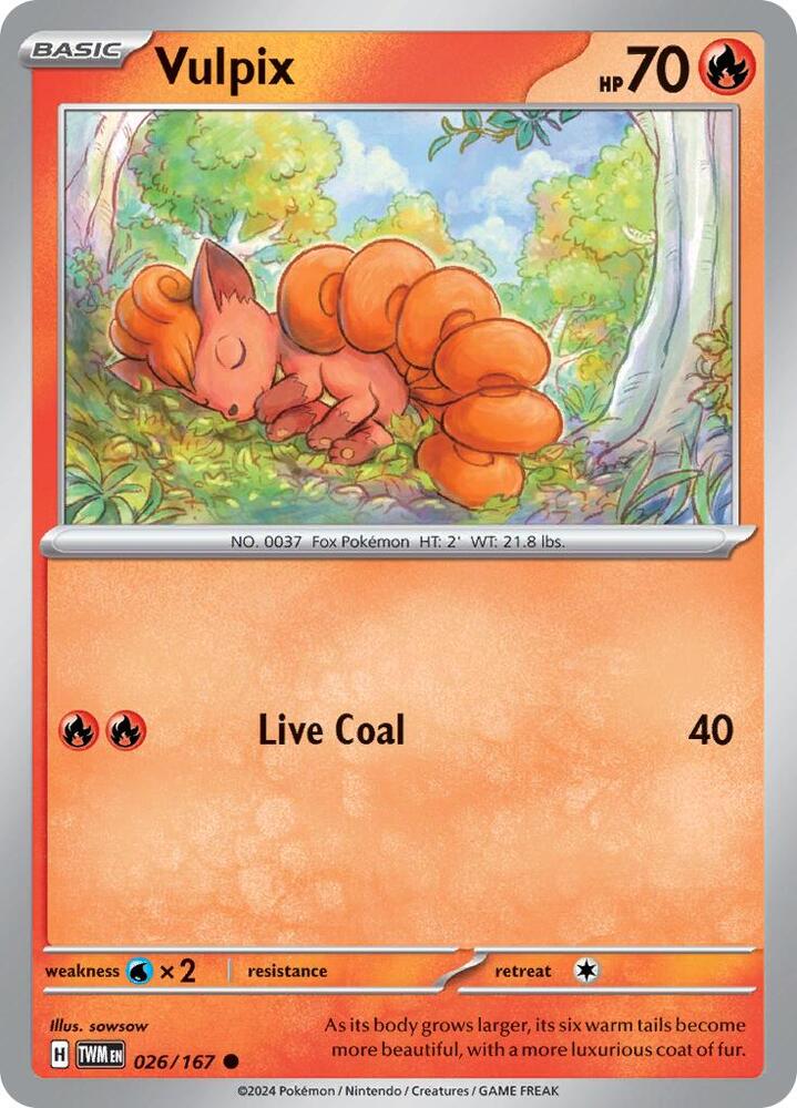 [Reverse Holo] TWM 026/167 Vulpix C