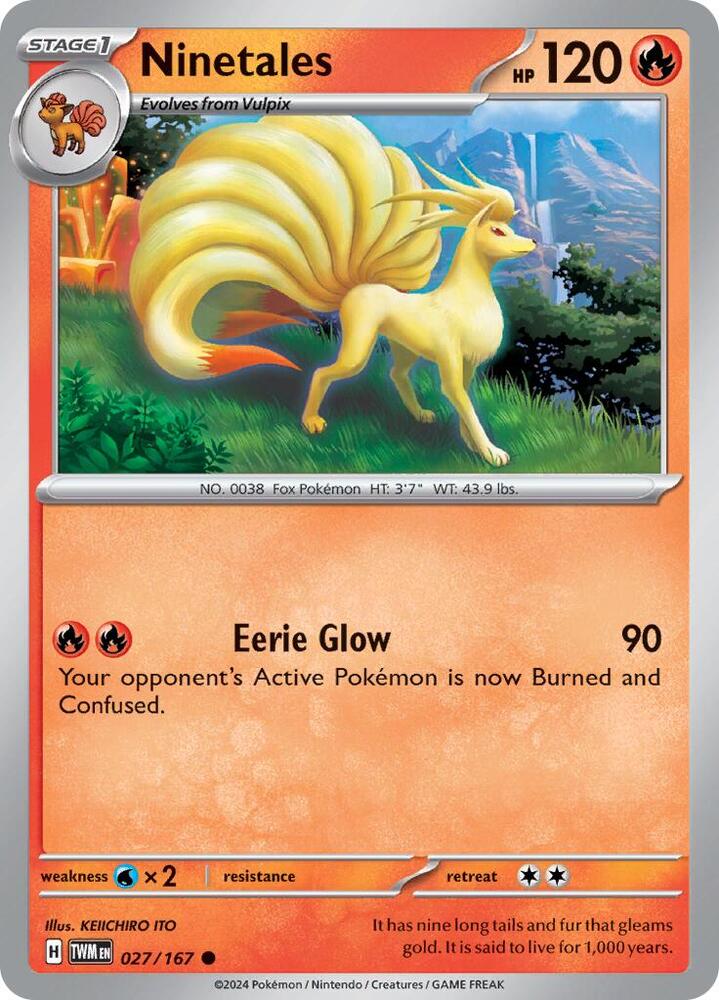 [Reverse Holo] TWM 027/167 Ninetales C