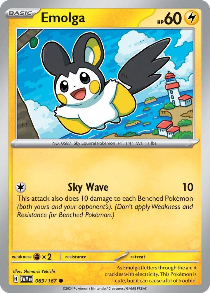 [Reverse Holo] TWM 069/167 Emolga C