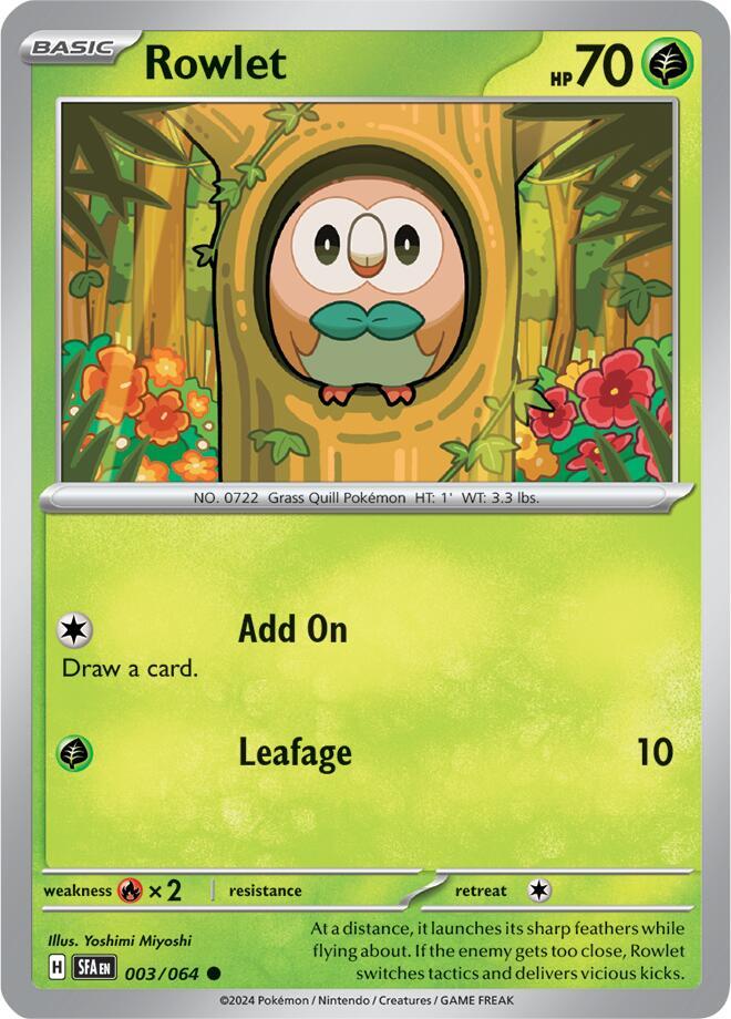 [Reverse Holo] SFA 003/064 Rowlet C