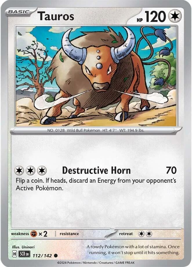 [Reverse Holo] SCR 112/142 Tauros C
