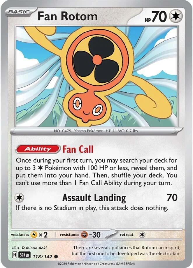 [Reverse Holo] SCR 118/142 Fan Rotom C