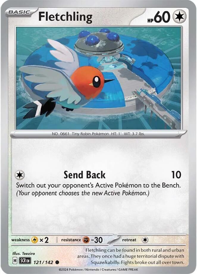 [Reverse Holo] SCR 121/142 Fletchling C