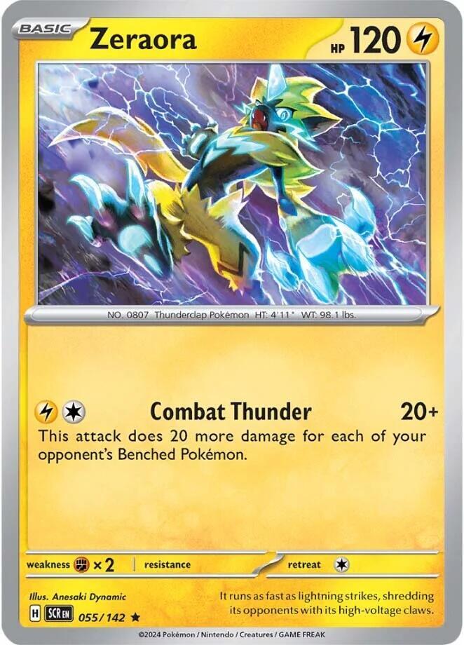 [Reverse Holo] SCR 055/142 Zeraora R