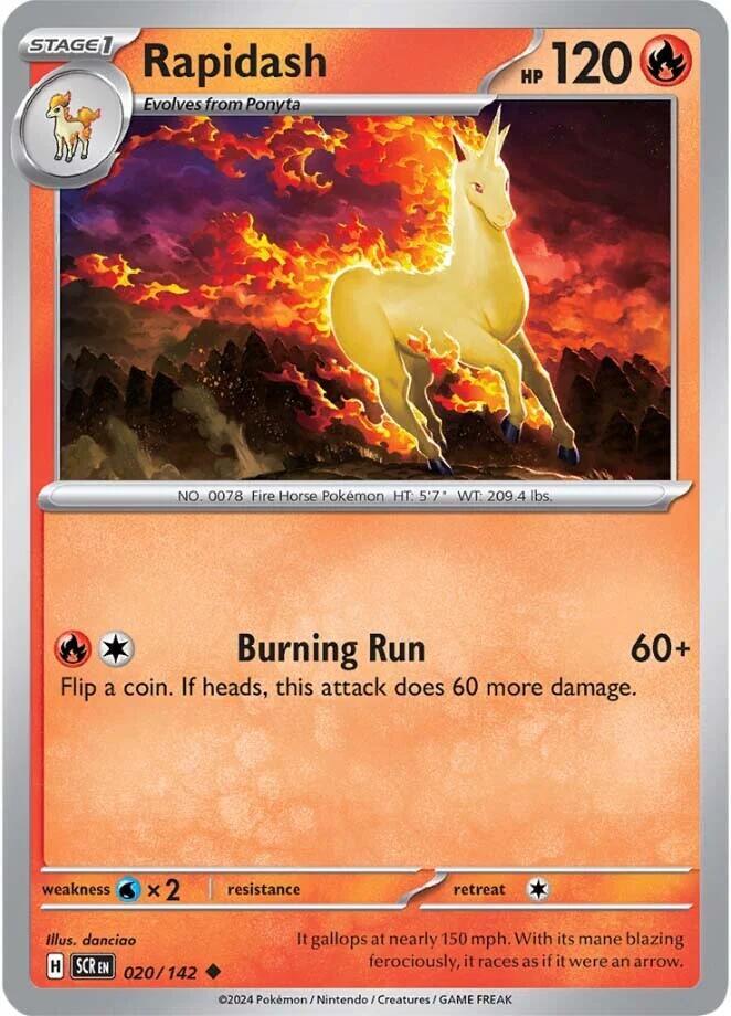 [Reverse Holo] SCR 020/142 Rapidash U