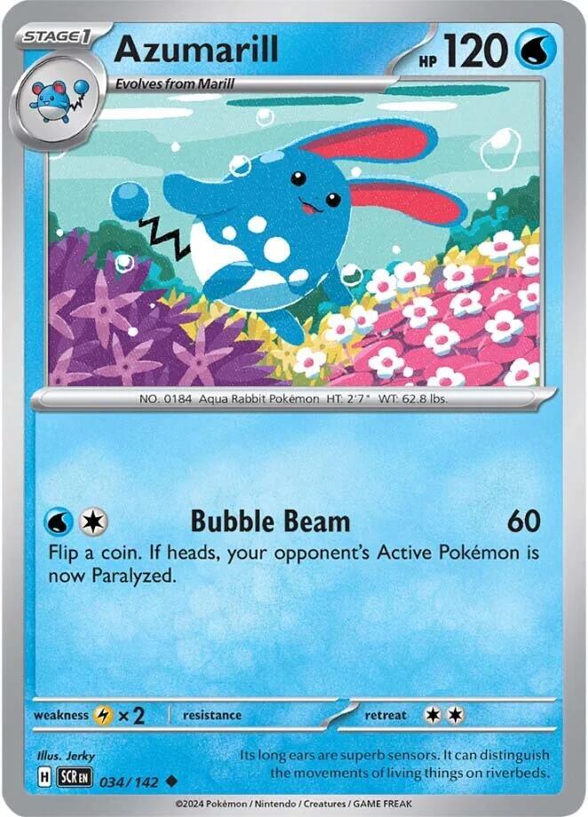 [Reverse Holo] SCR 034/142 Azumarill U