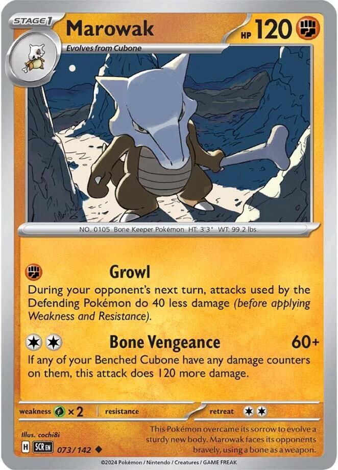 [Reverse Holo] SCR 073/142 Marowak U