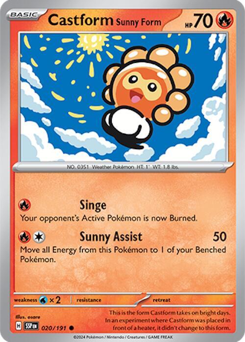 SSP 020/191 Castform Sunny Form C