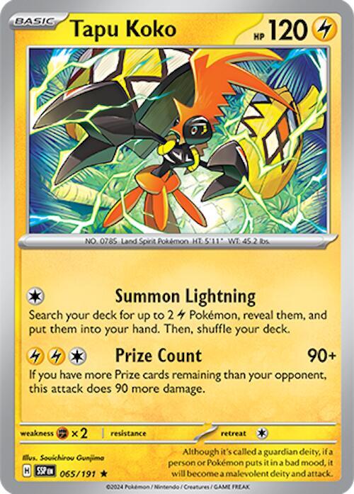 [Reverse Holo] SSP 065/191 Tapu Koko R