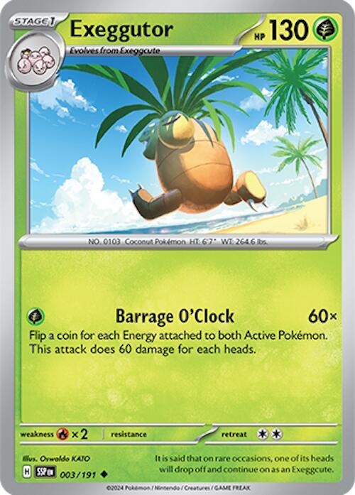 [Reverse Holo] SSP 003/191 Exeggutor U