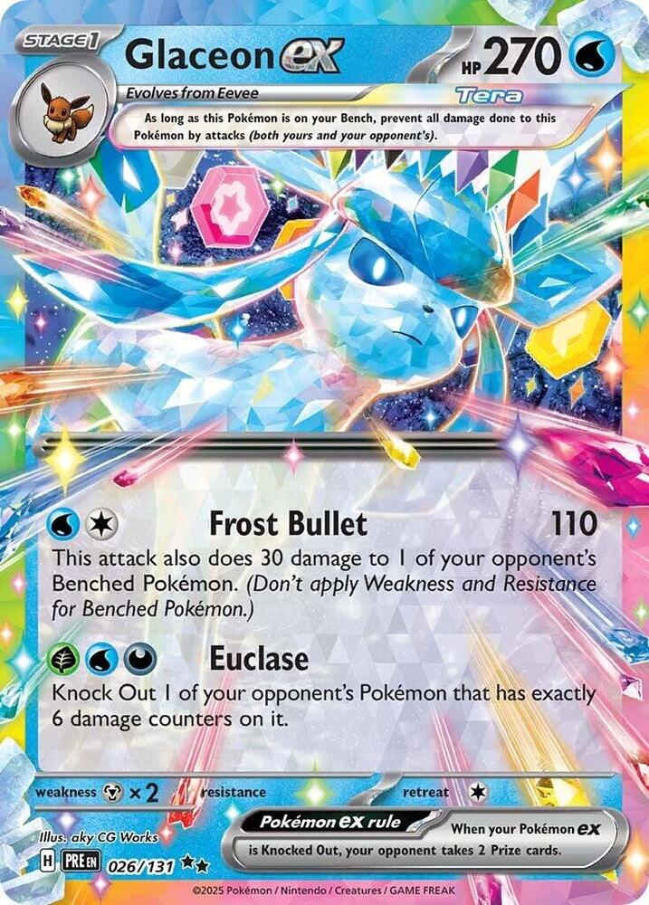 PRE 026/131 Glaceon ex RR
