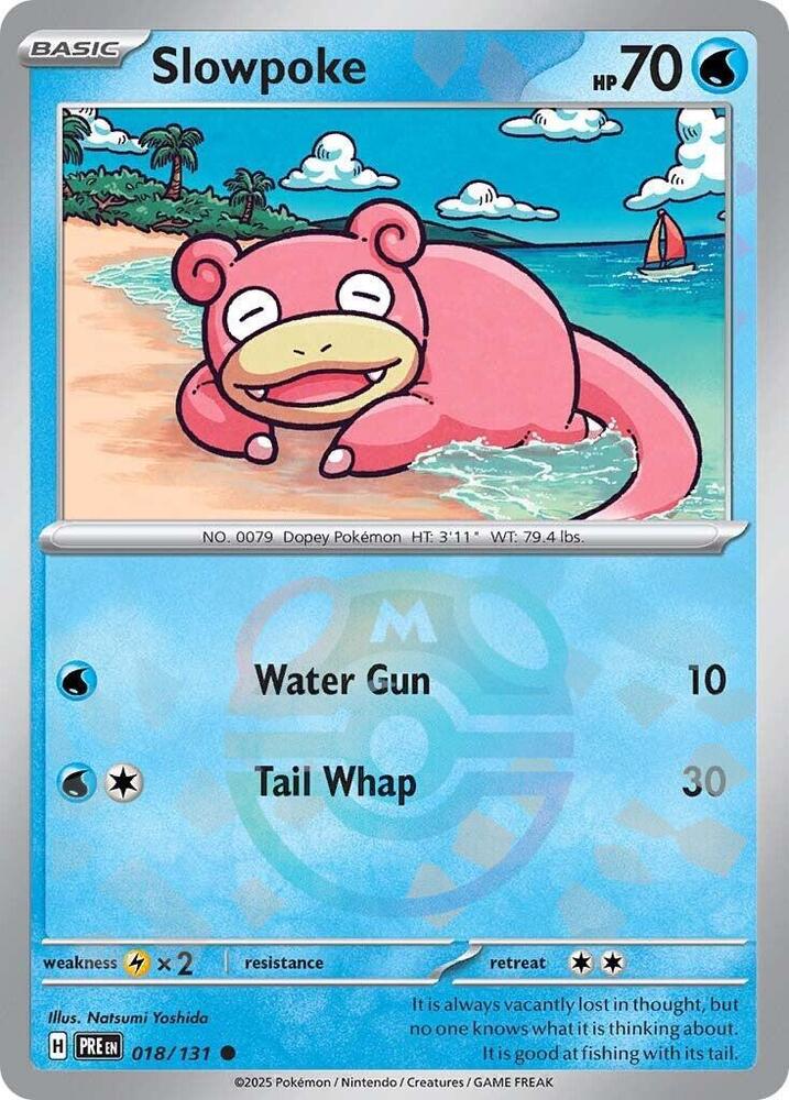 [Reverse Holo - Master Ball] PRE 018/131 Slowpoke C
