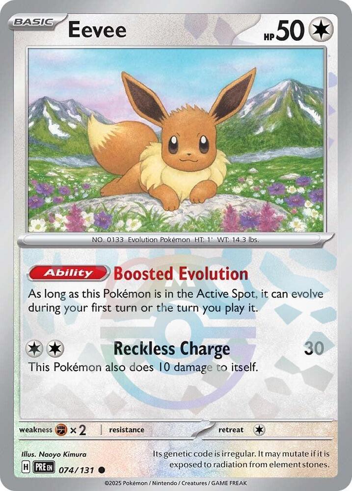 [Reverse Holo - Master Ball] PRE 074/131 Eevee C