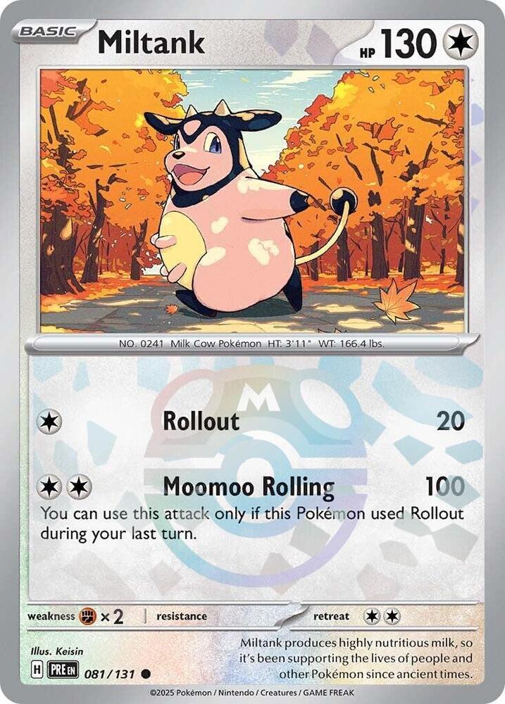 [Reverse Holo - Master Ball] PRE 081/131 Miltank C