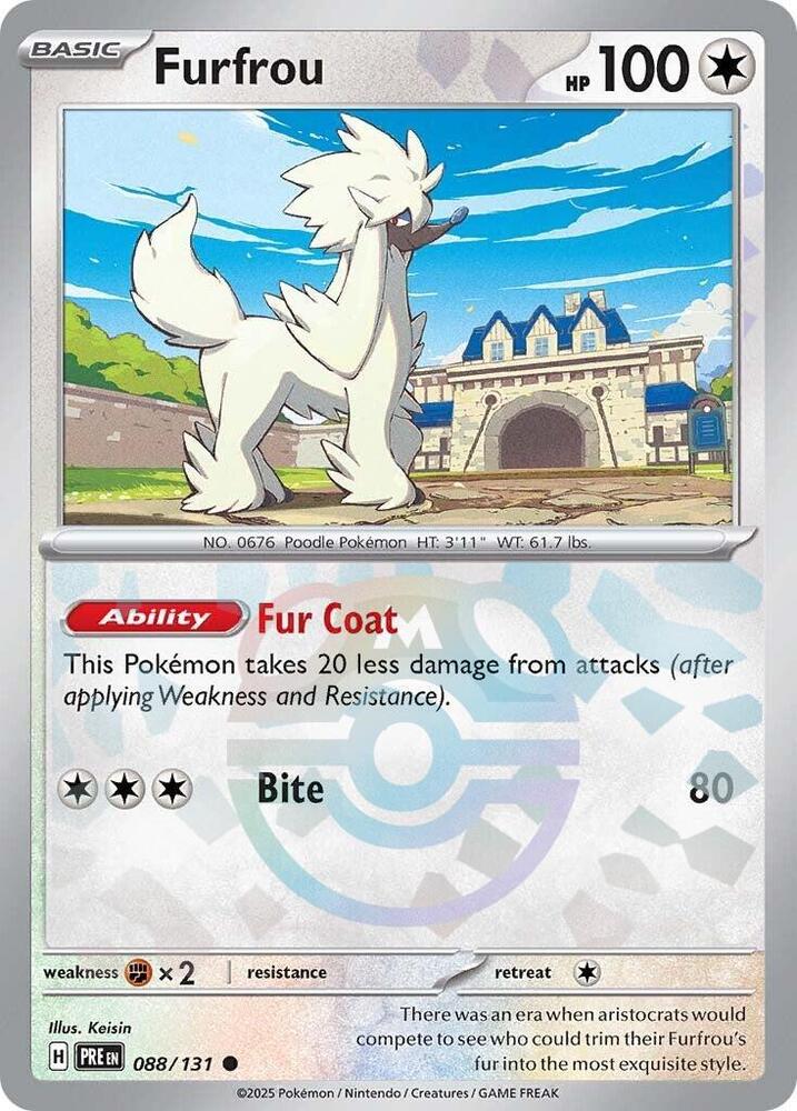 [Reverse Holo - Master Ball] PRE 088/131 Furfrou C