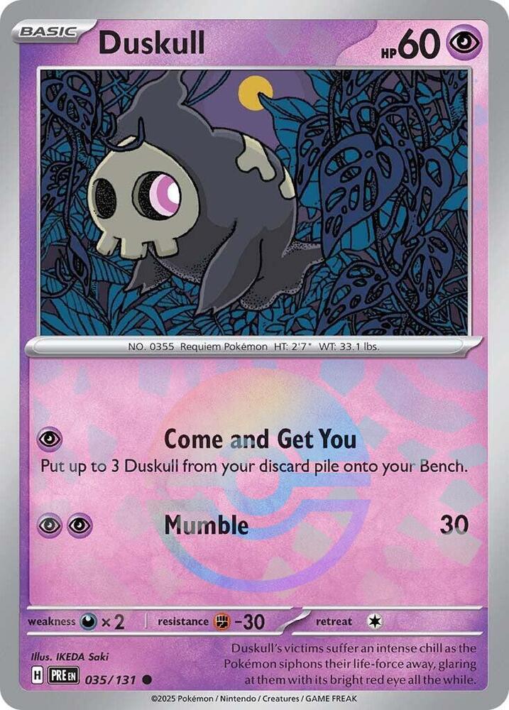 [Reverse Holo - Poke Ball] PRE 035/131 Duskull C