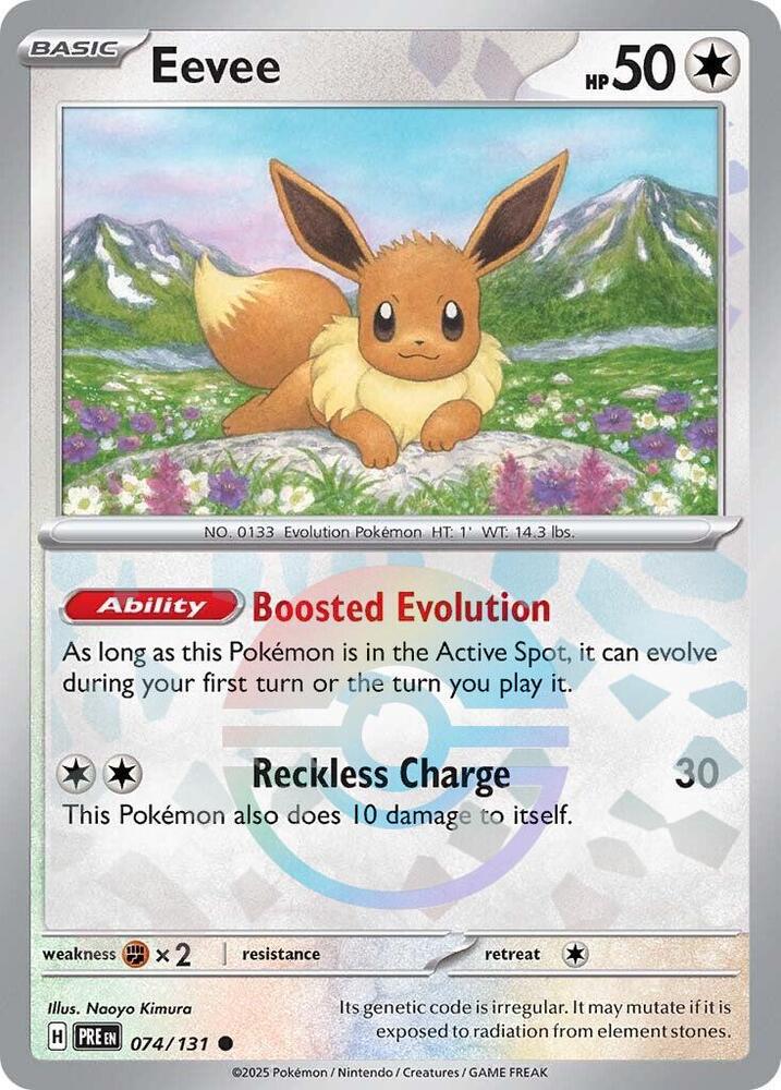 [Reverse Holo - Poke Ball] PRE 074/131 Eevee C