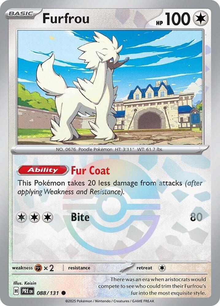 [Reverse Holo - Poke Ball] PRE 088/131 Furfrou C