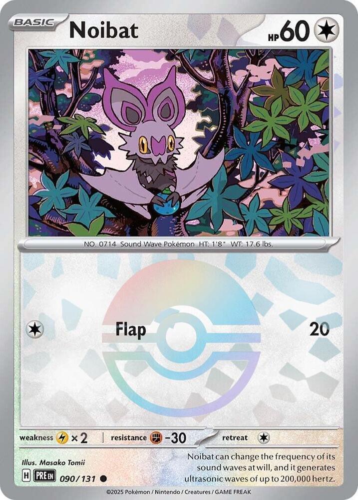 [Reverse Holo - Poke Ball] PRE 090/131 Noibat C