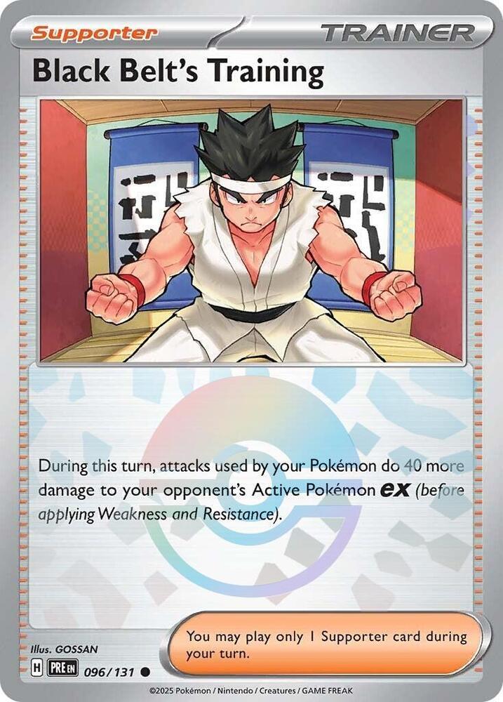 [Reverse Holo - Poke Ball] PRE 096/131 Black Belt's Training C