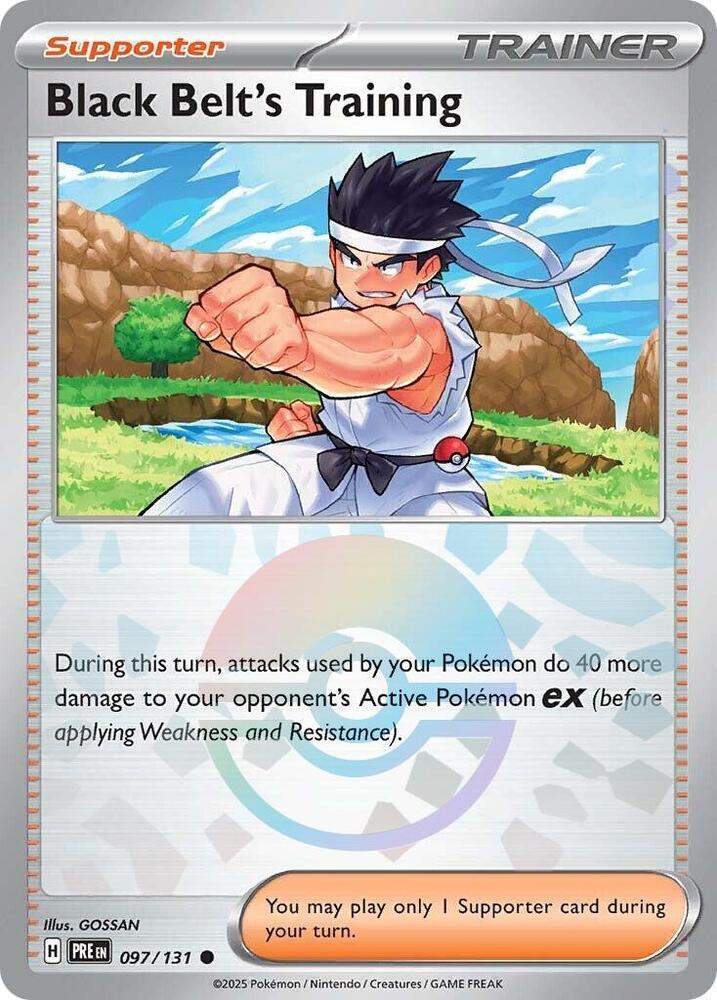 [Reverse Holo - Poke Ball] PRE 097/131 Black Belt's Training C