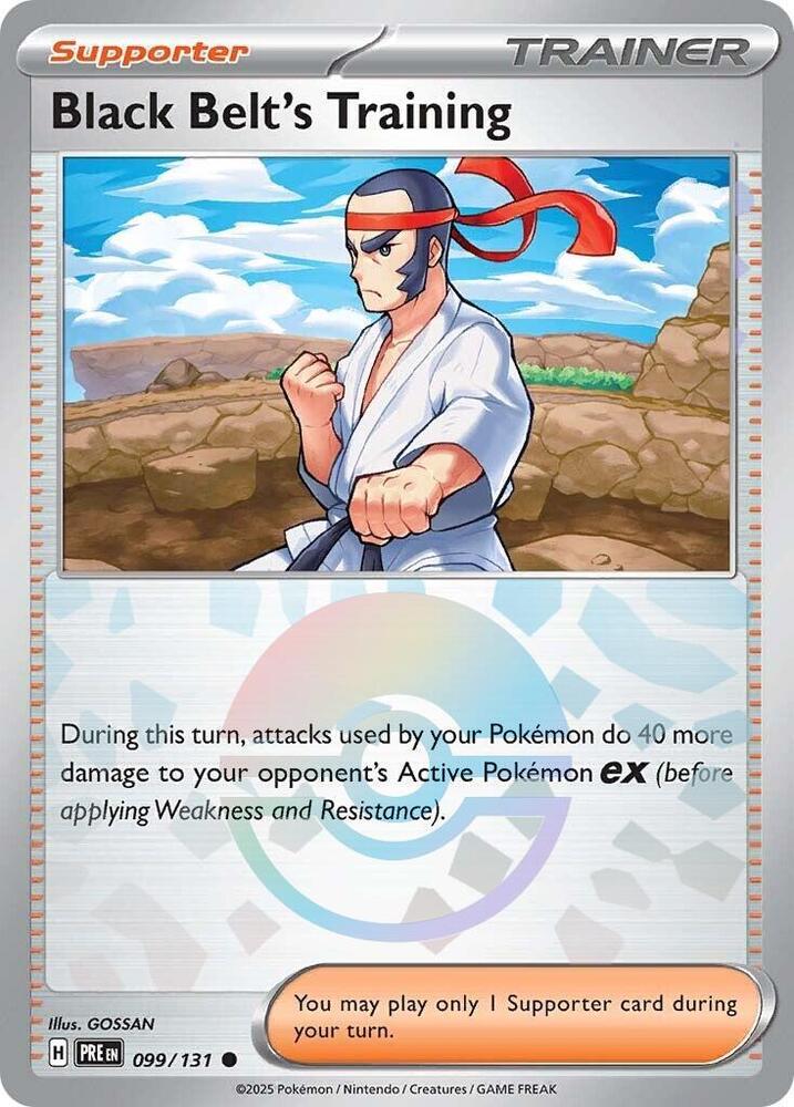 [Reverse Holo - Poke Ball] PRE 099/131 Black Belt's Training C