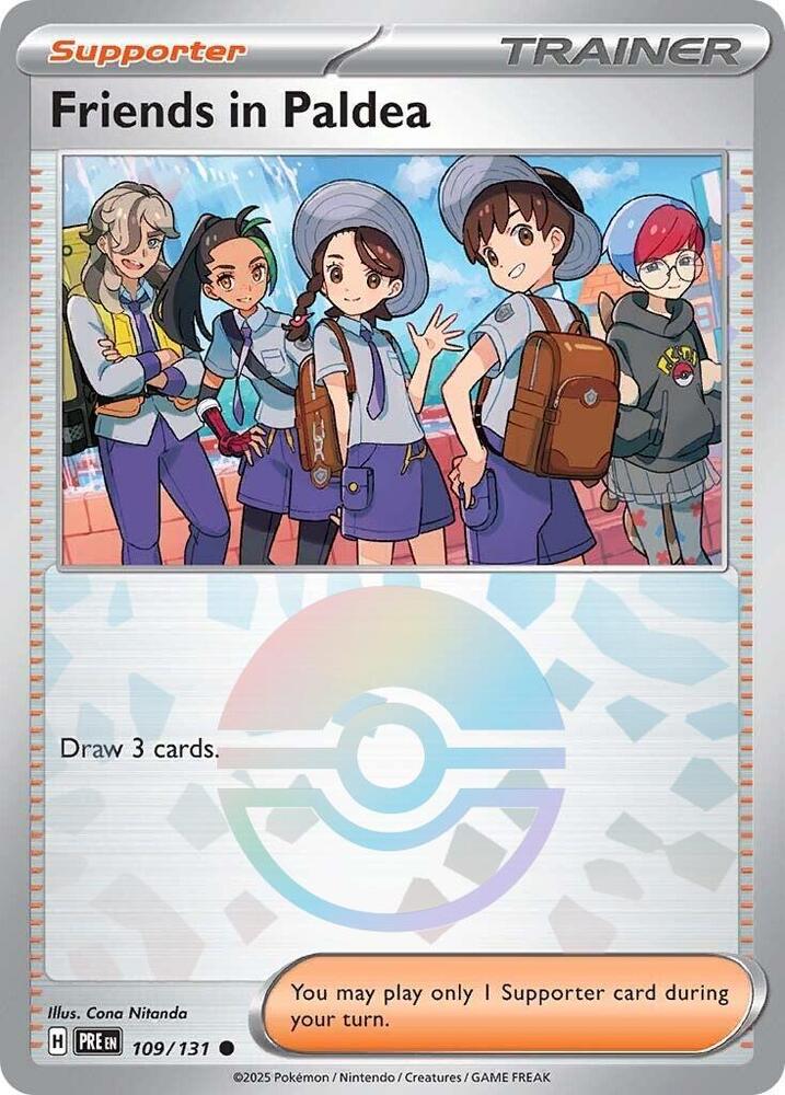 [Reverse Holo - Poke Ball] PRE 109/131 Friends in Paldea C