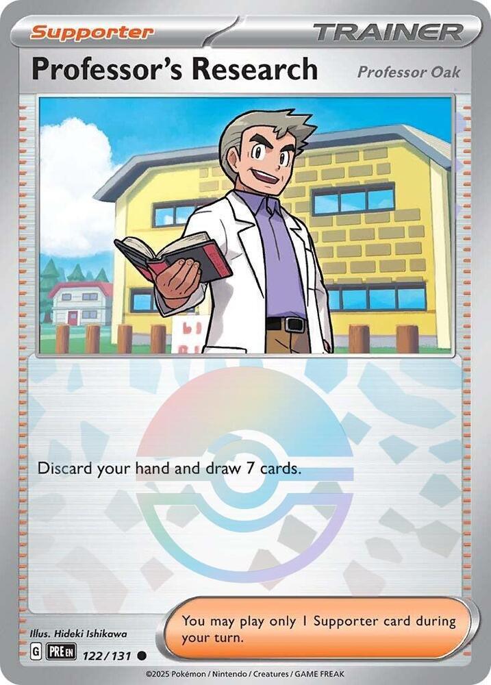 [Reverse Holo - Poke Ball] PRE 122/131 Professor's Research [Professor Oak] C