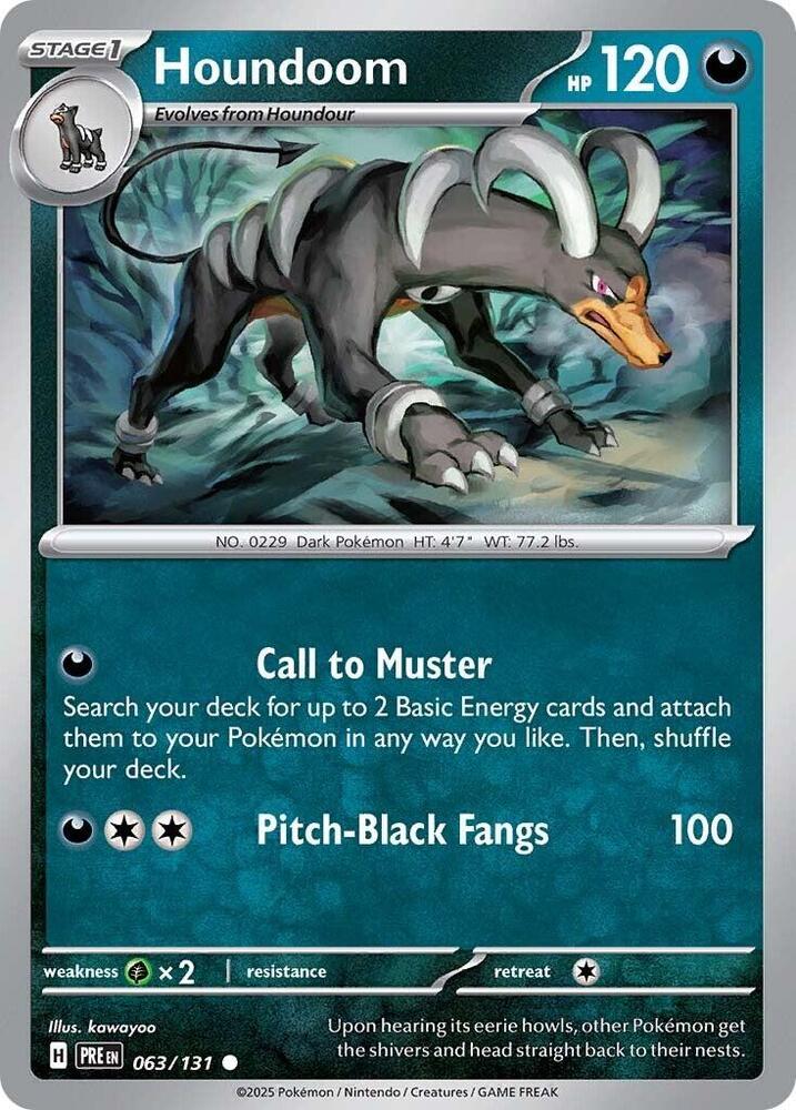 [Reverse Holo] PRE 063/131 Houndoom C