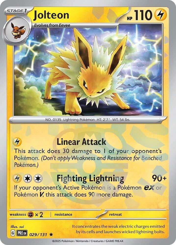 [Reverse Holo - Master Ball] PRE 029/131 Jolteon R