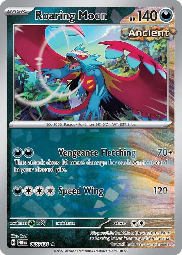[Reverse Holo - Master Ball] PRE 065/131 Roaring Moon R