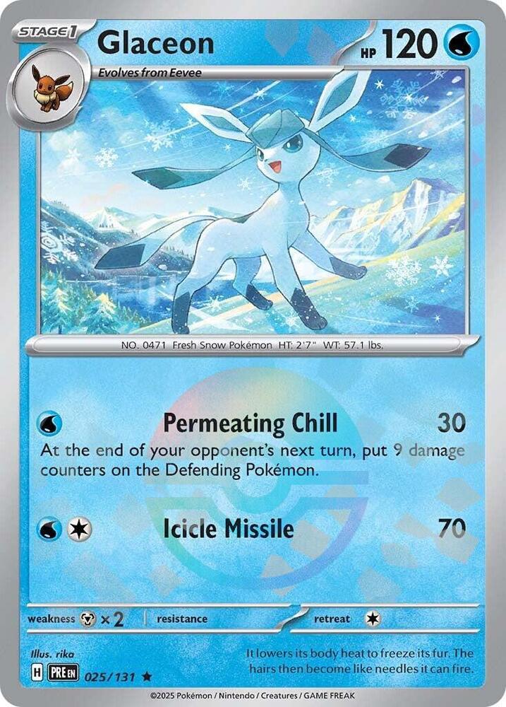 [Reverse Holo - Poke Ball] PRE 025/131 Glaceon R