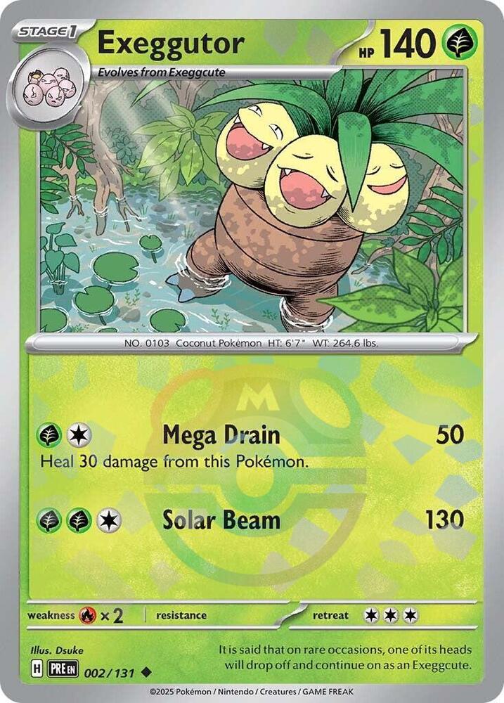 [Reverse Holo - Master Ball] PRE 002/131 Exeggutor U