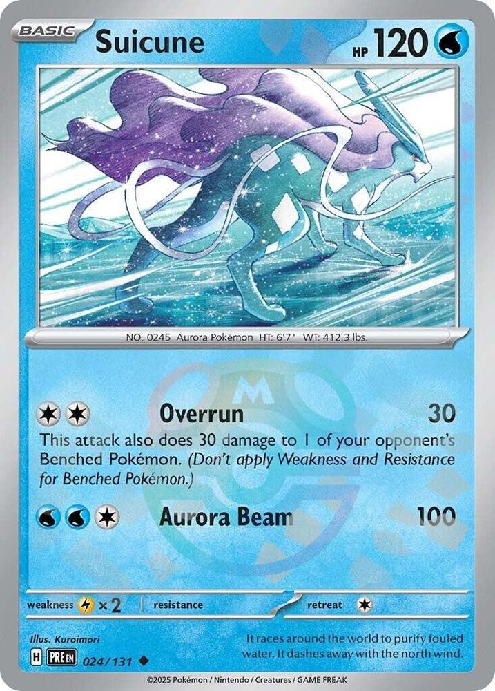 [Reverse Holo - Master Ball] PRE 024/131 Suicune U