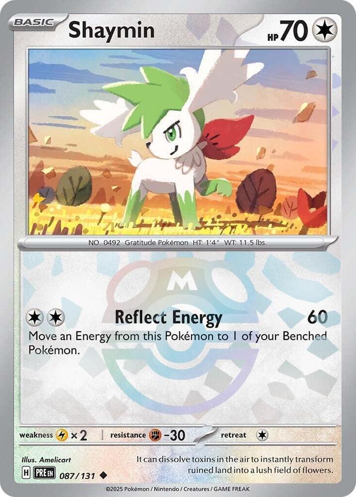 [Reverse Holo - Master Ball] PRE 087/131 Shaymin U