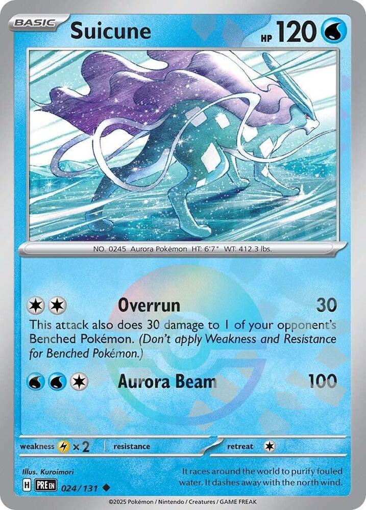 [Reverse Holo - Poke Ball] PRE 024/131 Suicune U