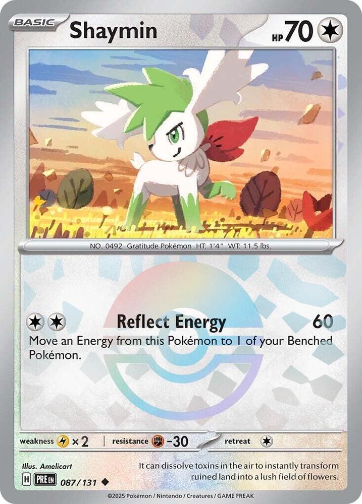 [Reverse Holo - Poke Ball] PRE 087/131 Shaymin U