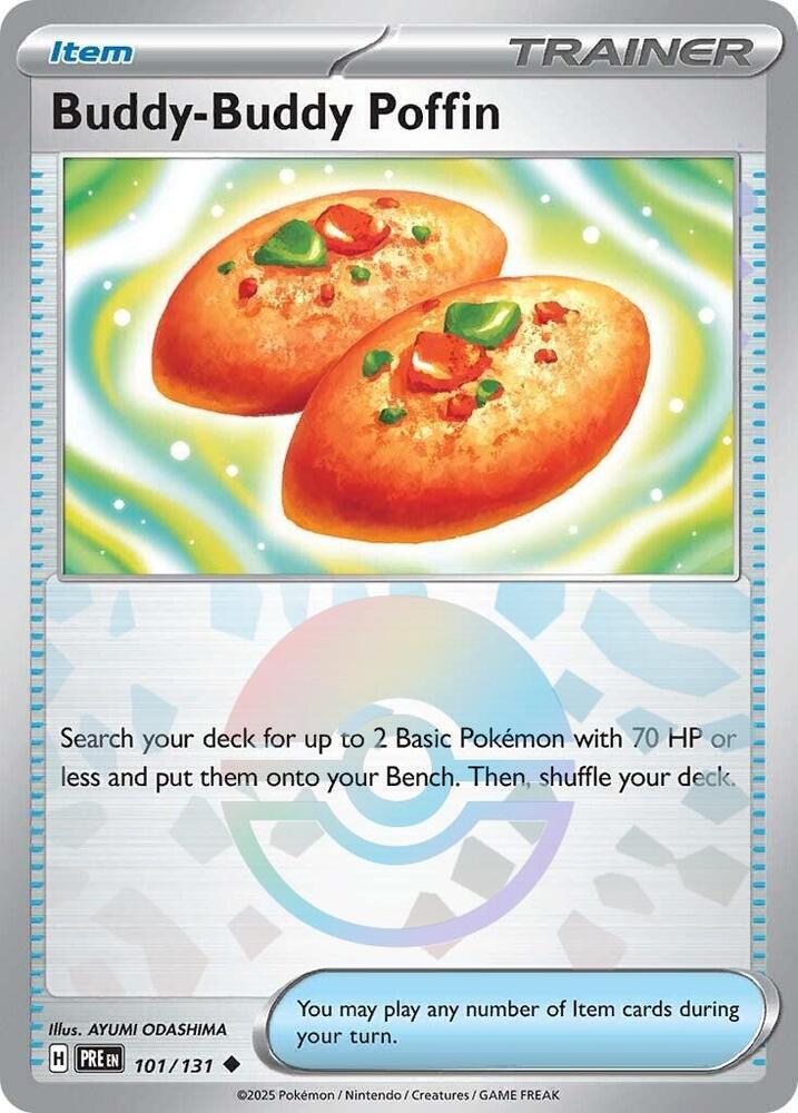 [Reverse Holo - Poke Ball] PRE 101/131 Buddy-Buddy Poffin U