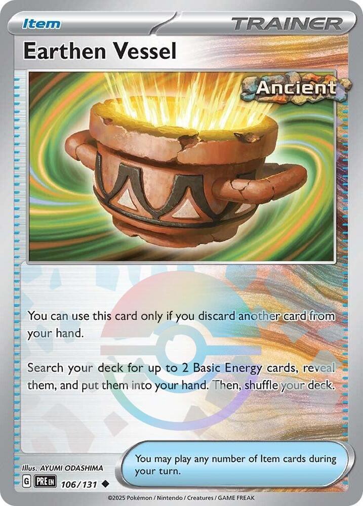 [Reverse Holo - Poke Ball] PRE 106/131 Earthen Vessel U