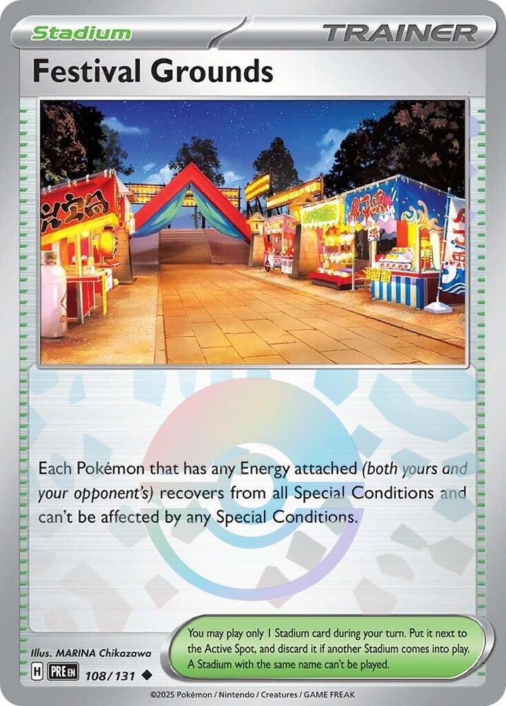 [Reverse Holo - Poke Ball] PRE 108/131 Festival Grounds U