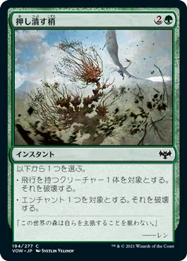 [Foil] [Janpanese Version] VOW 194 Crushing Canopy C