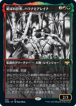 [Foil] [Janpanese Version] VOW 325 Halana and Alena, Partners (Eternal Night) R
