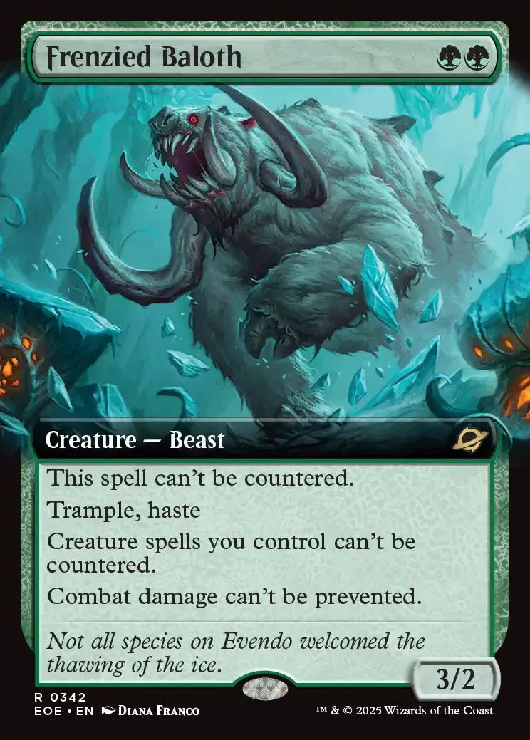 EOE 342 Frenzied Baloth (0342 - Extended Art) R