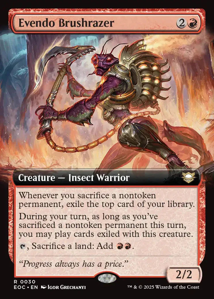EOC 030 Evendo Brushrazer (0030 - Extended Art) R