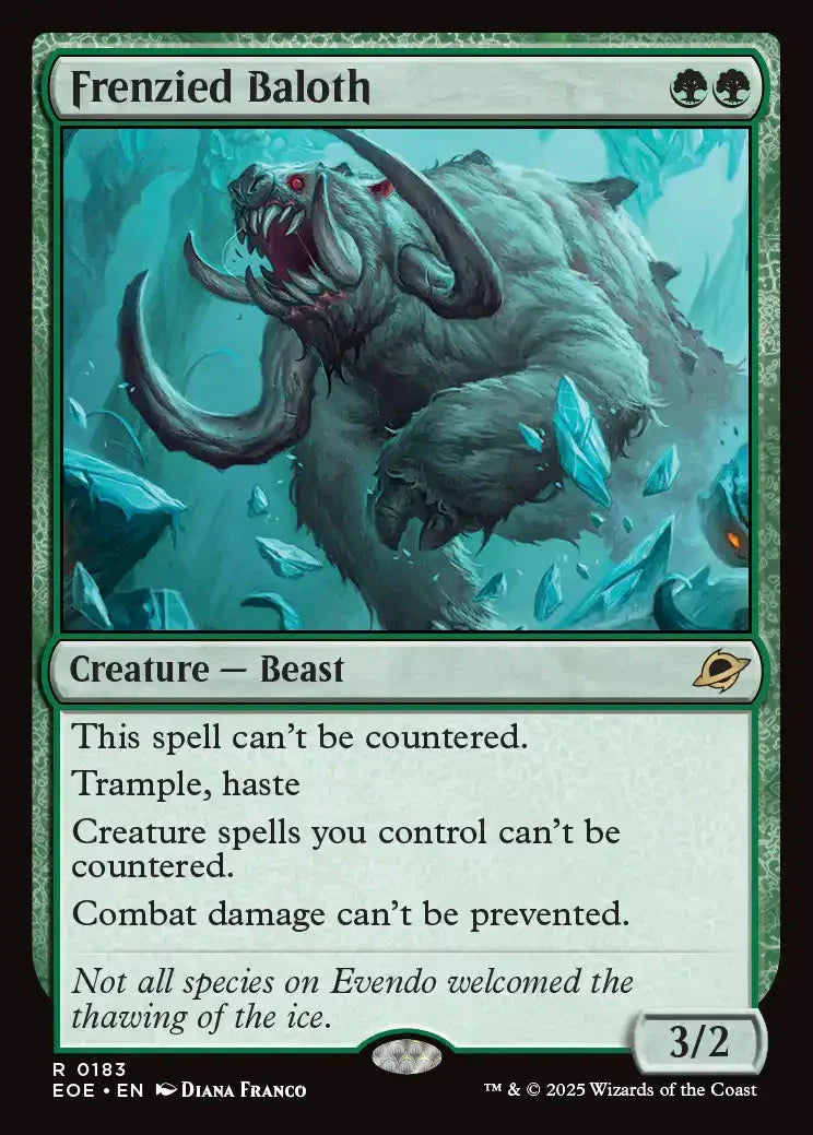 [Foil] EOE 183 Frenzied Baloth R