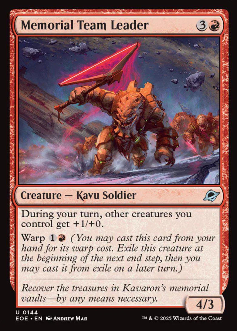 [Foil] EOE 144 Memorial Team Leader U